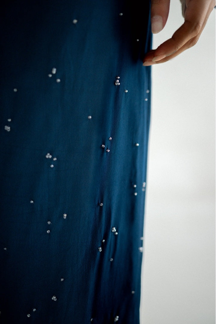 Chiffon  Shirt with Embroidered  Pants