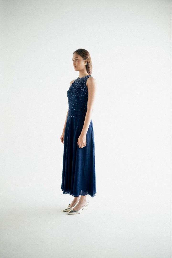 Sleeveless 8 Kali Dress with Embroidery and Print