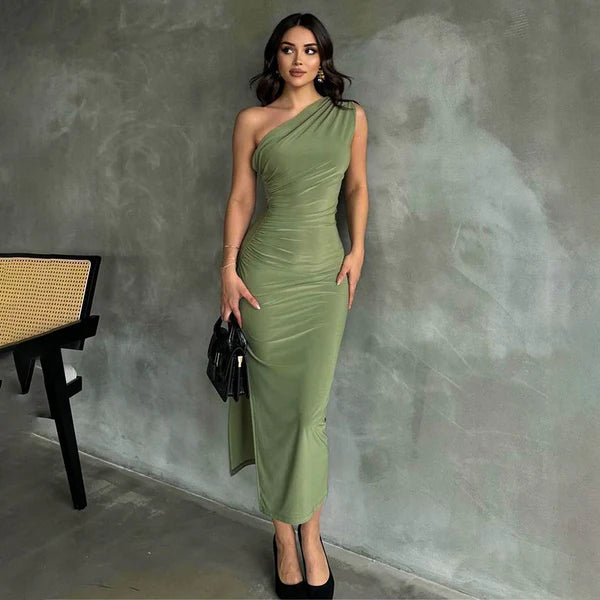 Khoros dress with one shoulder