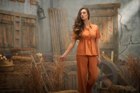 Khwaab Top – A Dream in Earthy Elegance