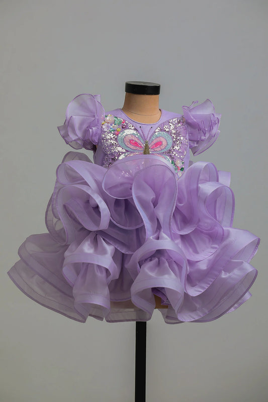 Lilac Butterfly Dress