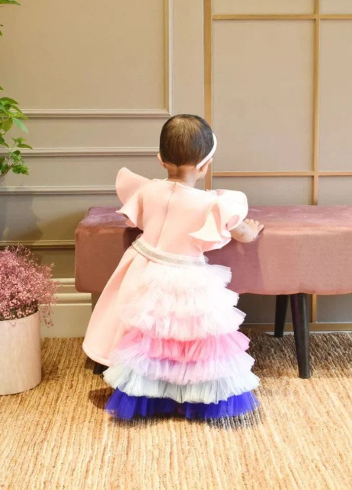 Lycra Dress and Net Frills