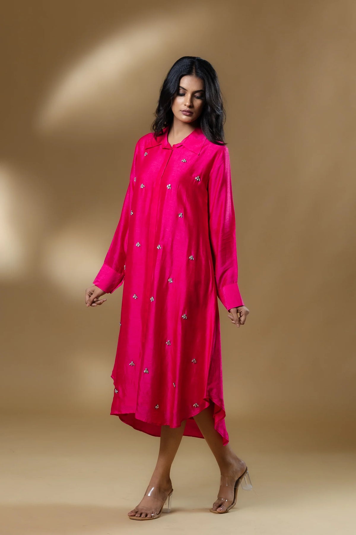 Bemberg Silk Gin Stone Dress