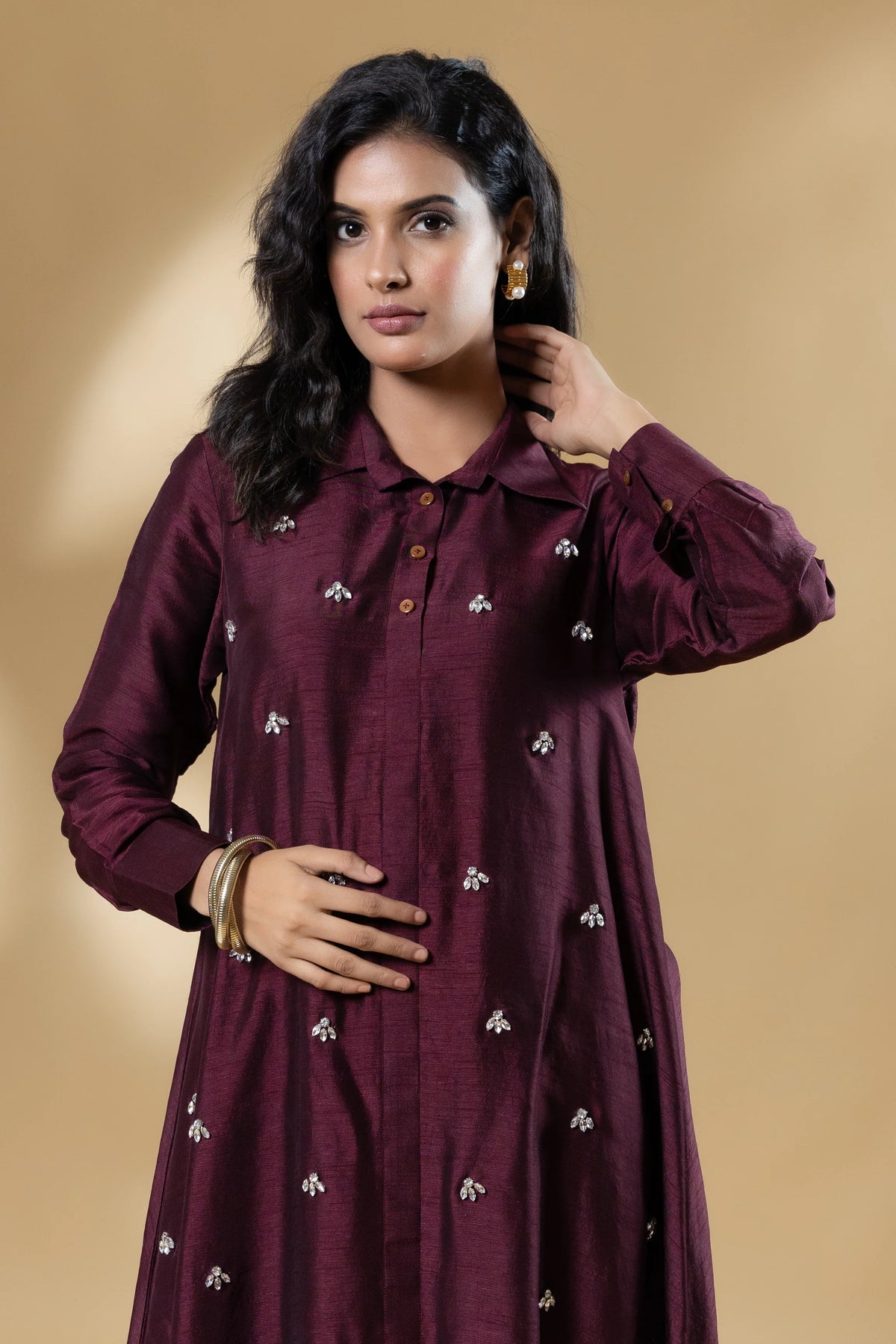 Bemberg Silk Gin Stone Dress