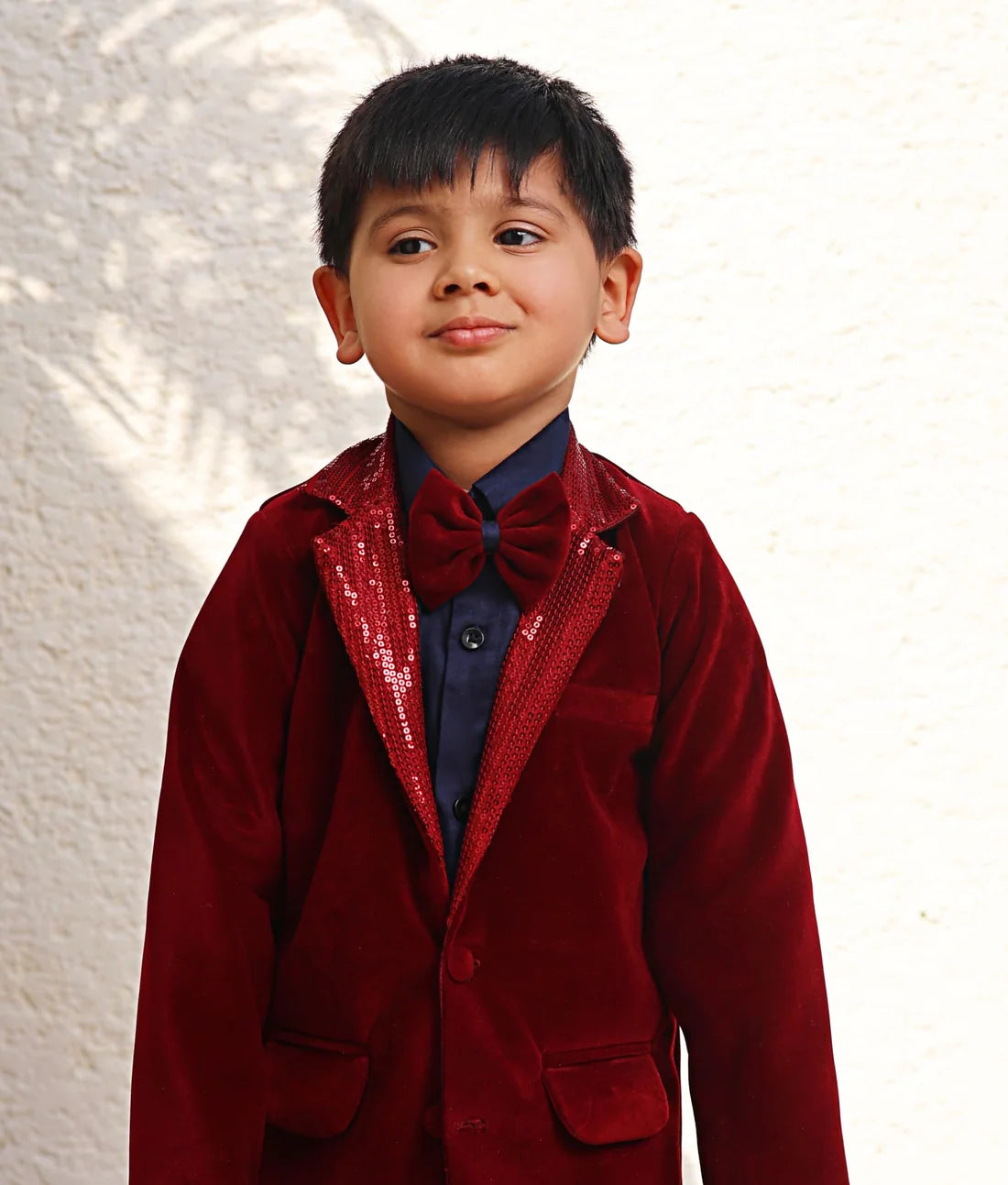 Maroon Velvet Coat and Shirt Pant