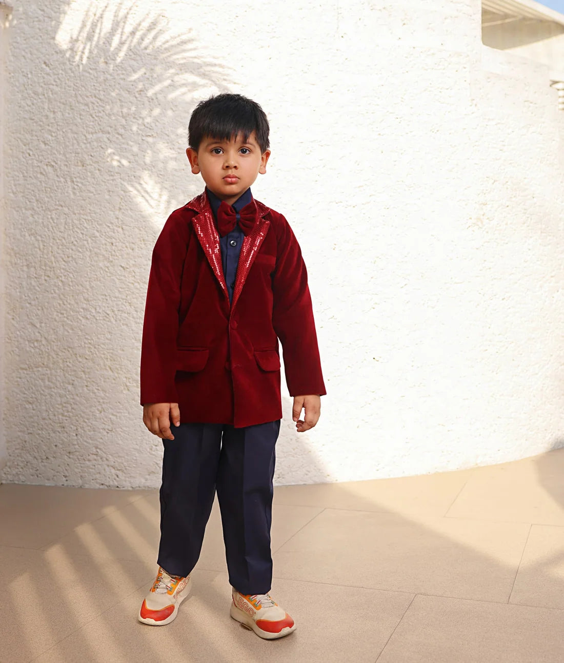 Maroon Velvet Coat and Shirt Pant
