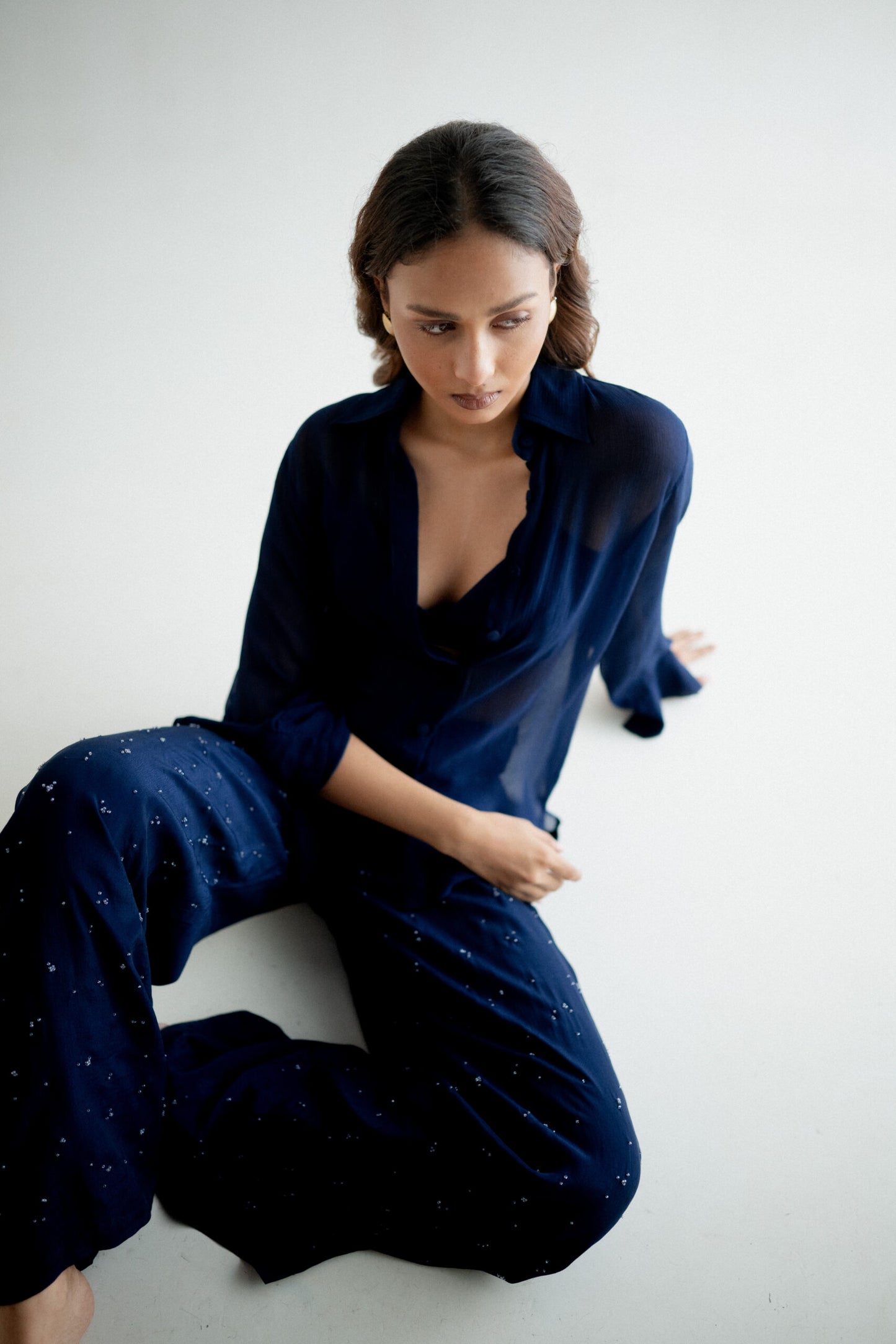 Midnight Chiffon Shirt