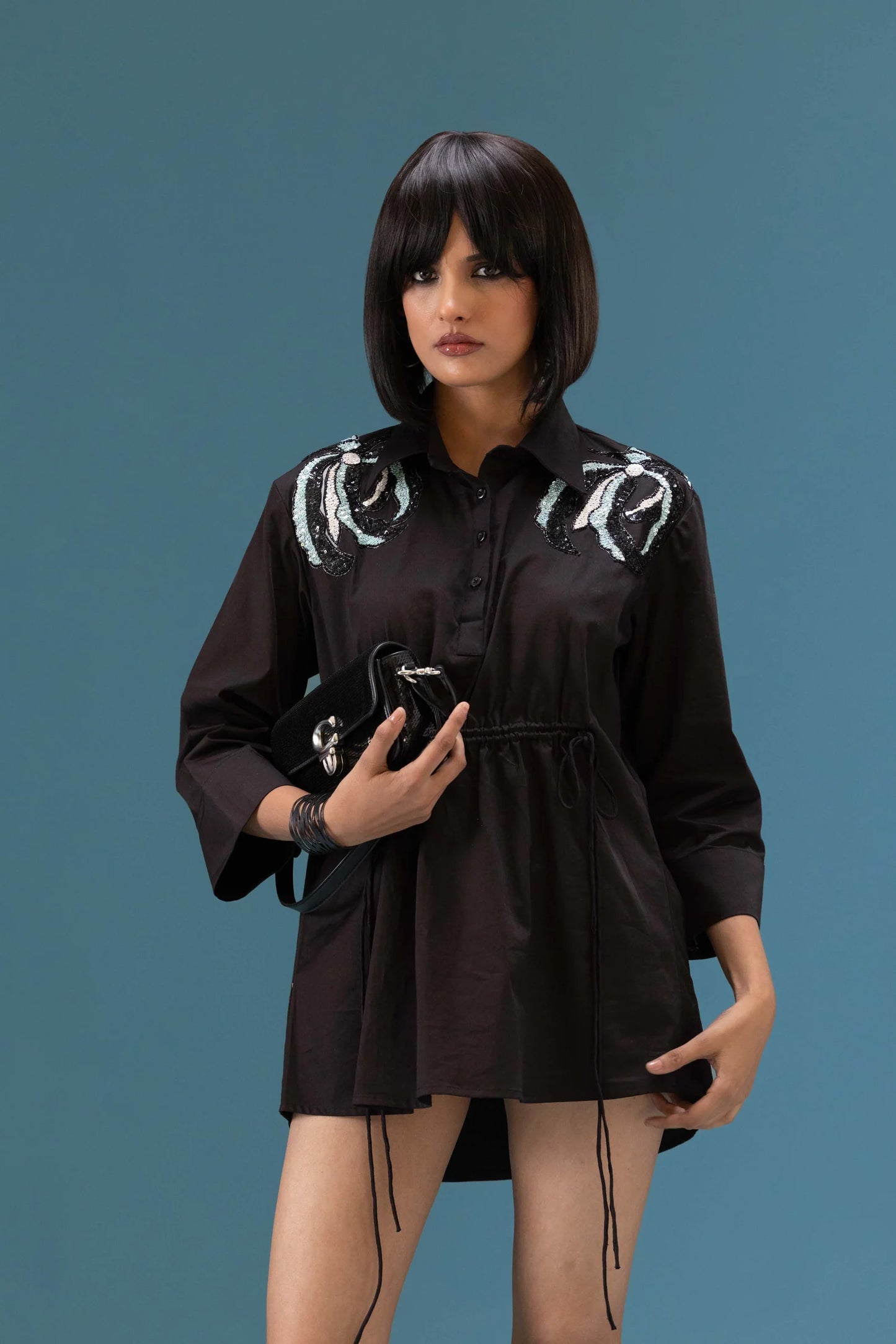 Midnight Sequin Detail Shirt