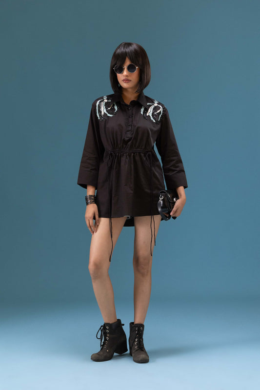 Midnight Sequin Detail Shirt