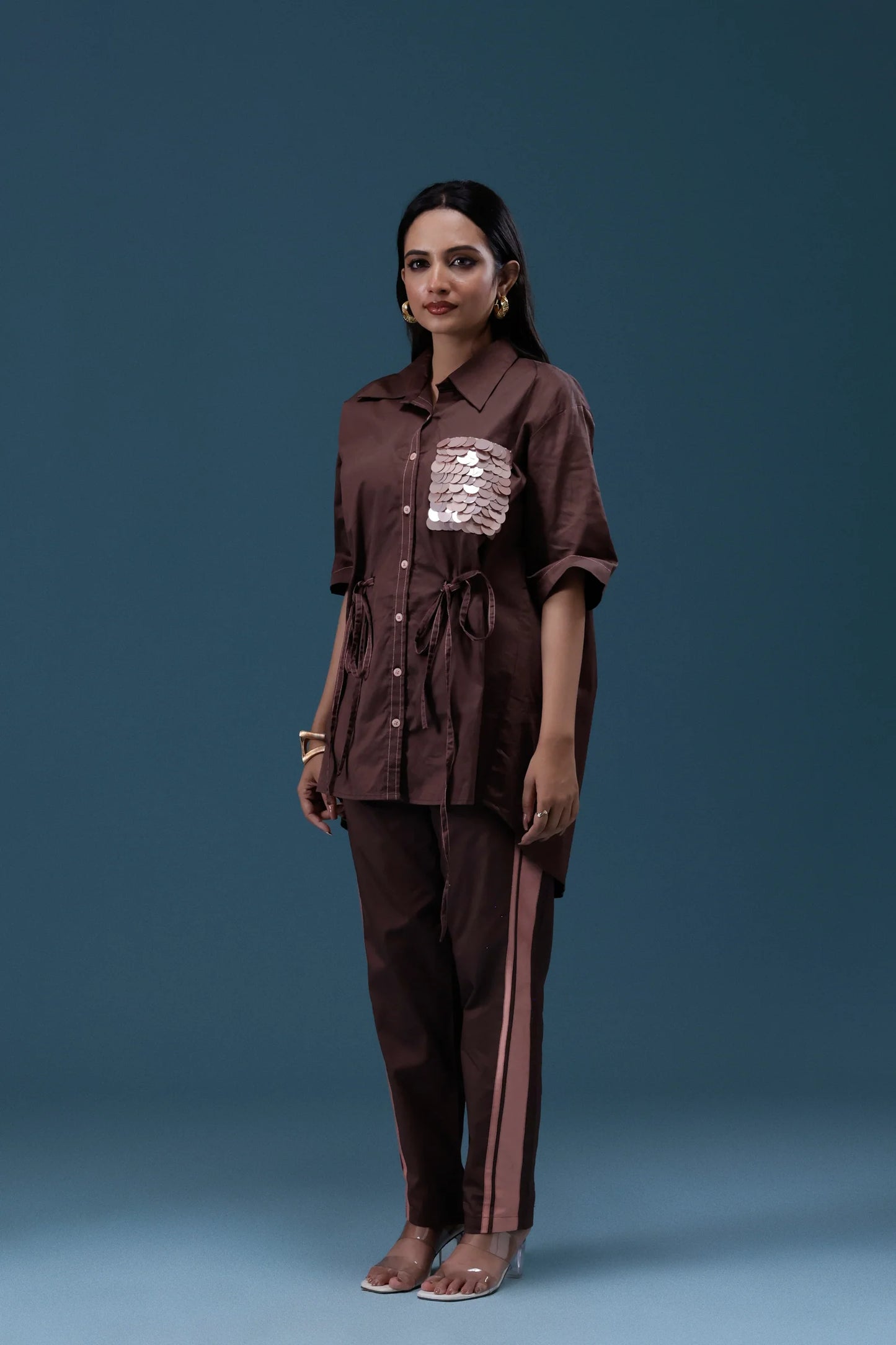 Mocha Luxe Utility Co-ord Set