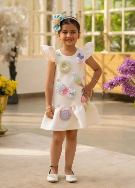 Neoprene Motif Dress