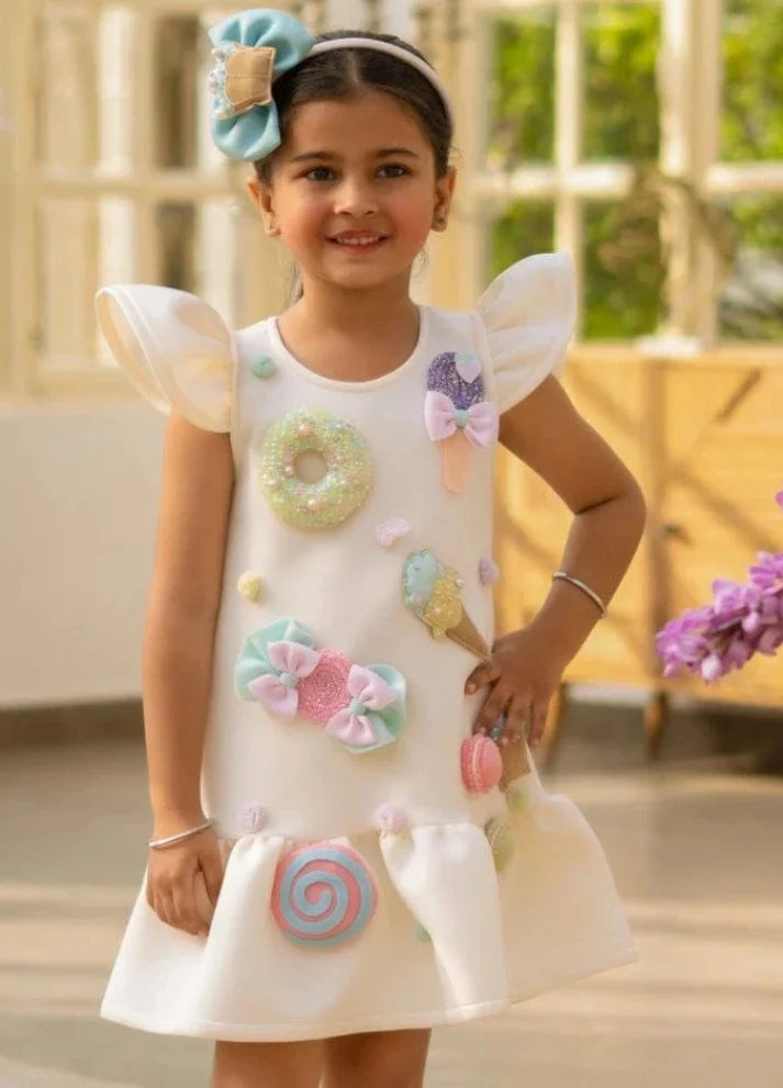 Neoprene Motif Dress