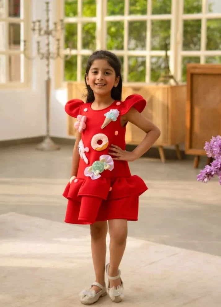 Neoprene Dress with Sweet Summer