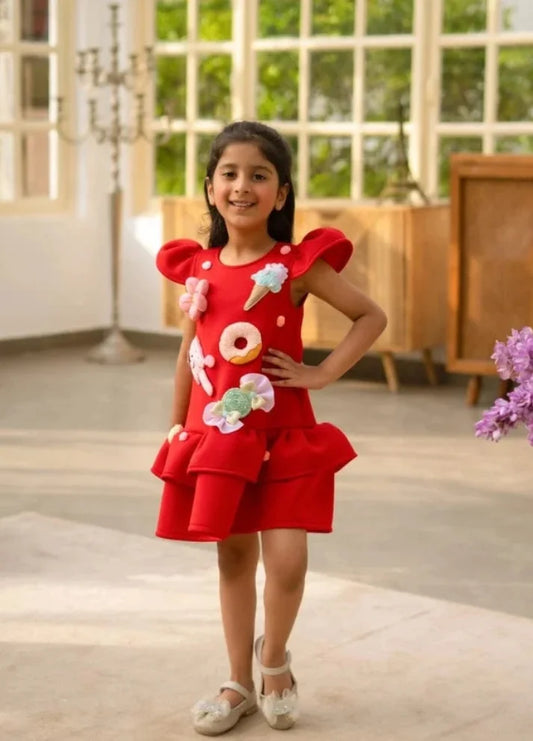 Neoprene Dress with Sweet Summer