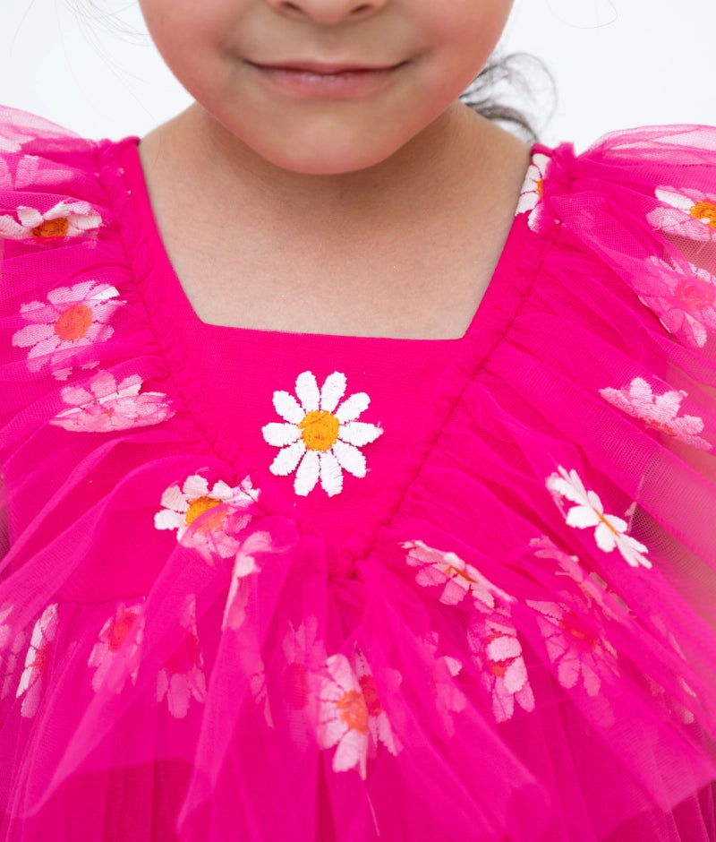 Pink Bloom Net Dress