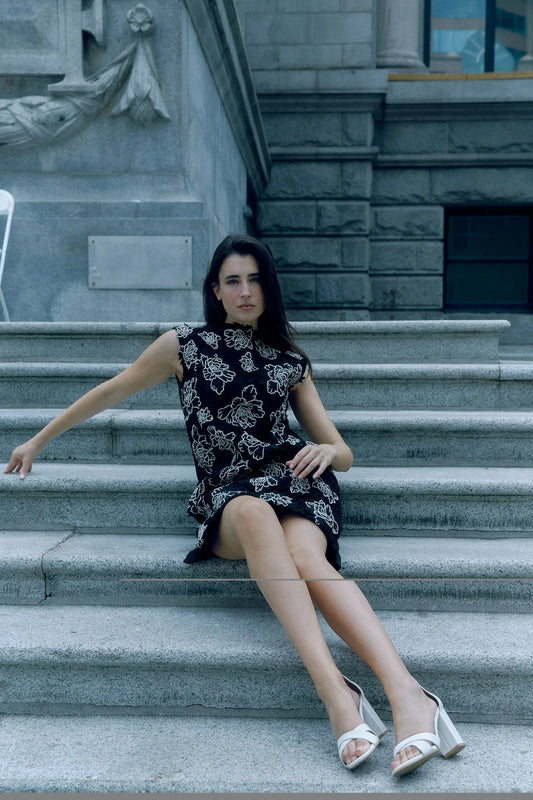 Noir Fleur Dress