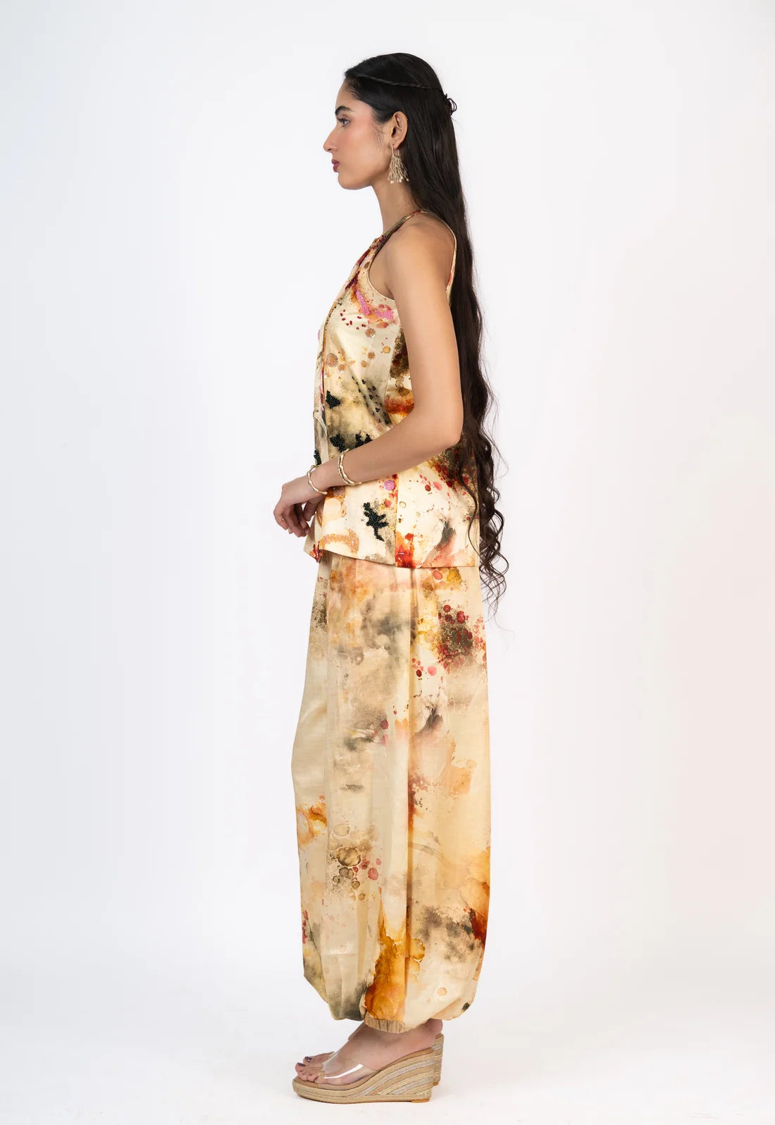 Noor Asymmetrical Top Set