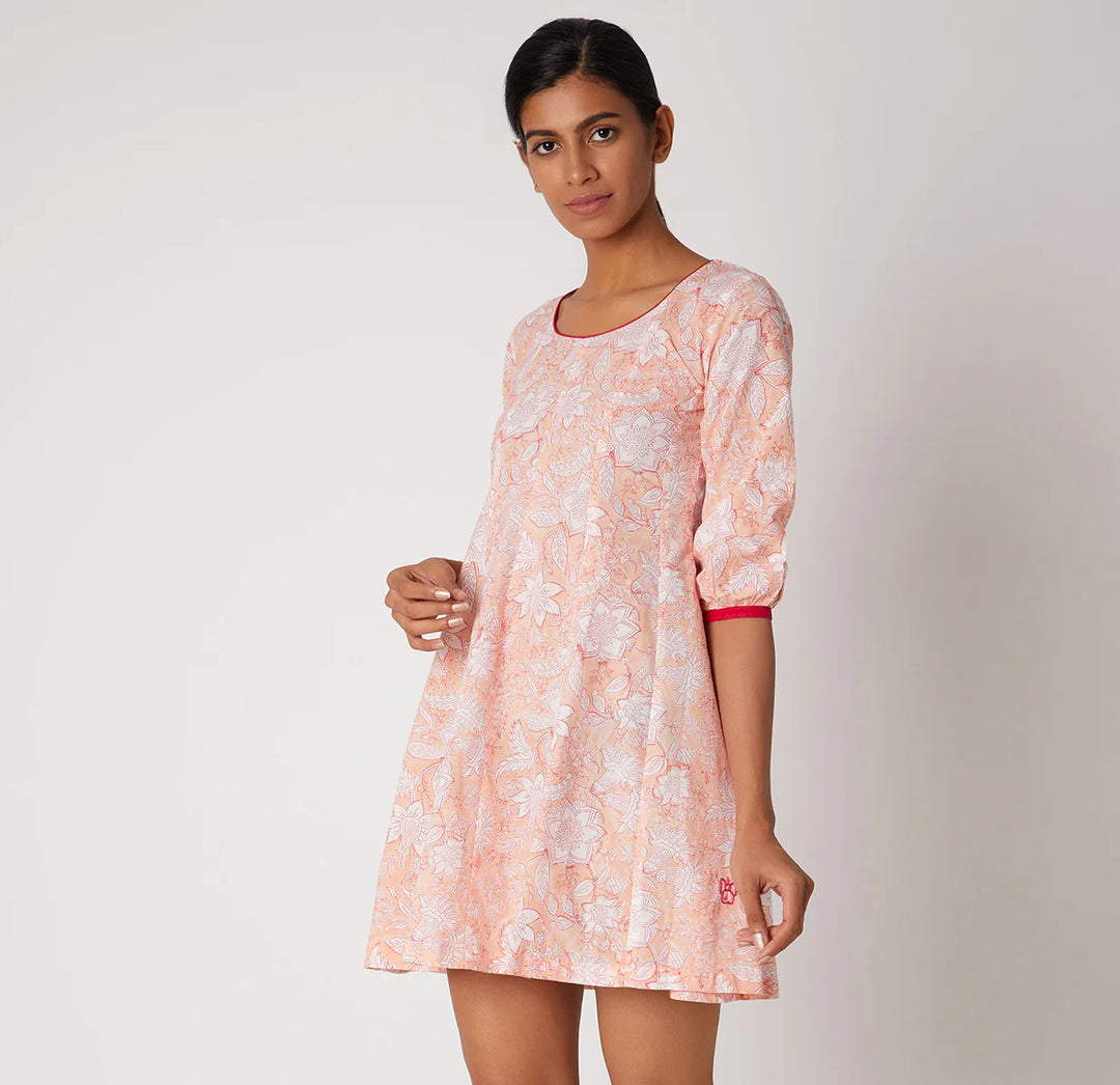 Peach Kali Dress