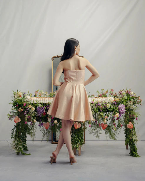 Rosé Babydoll Dress