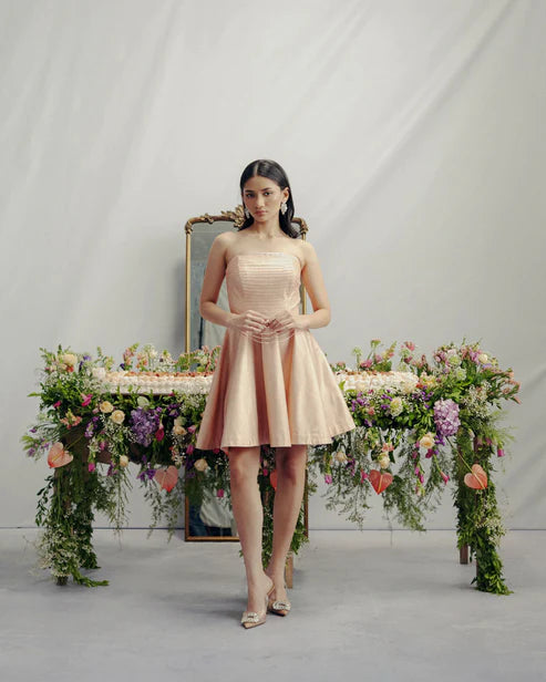 Rosé Babydoll Dress