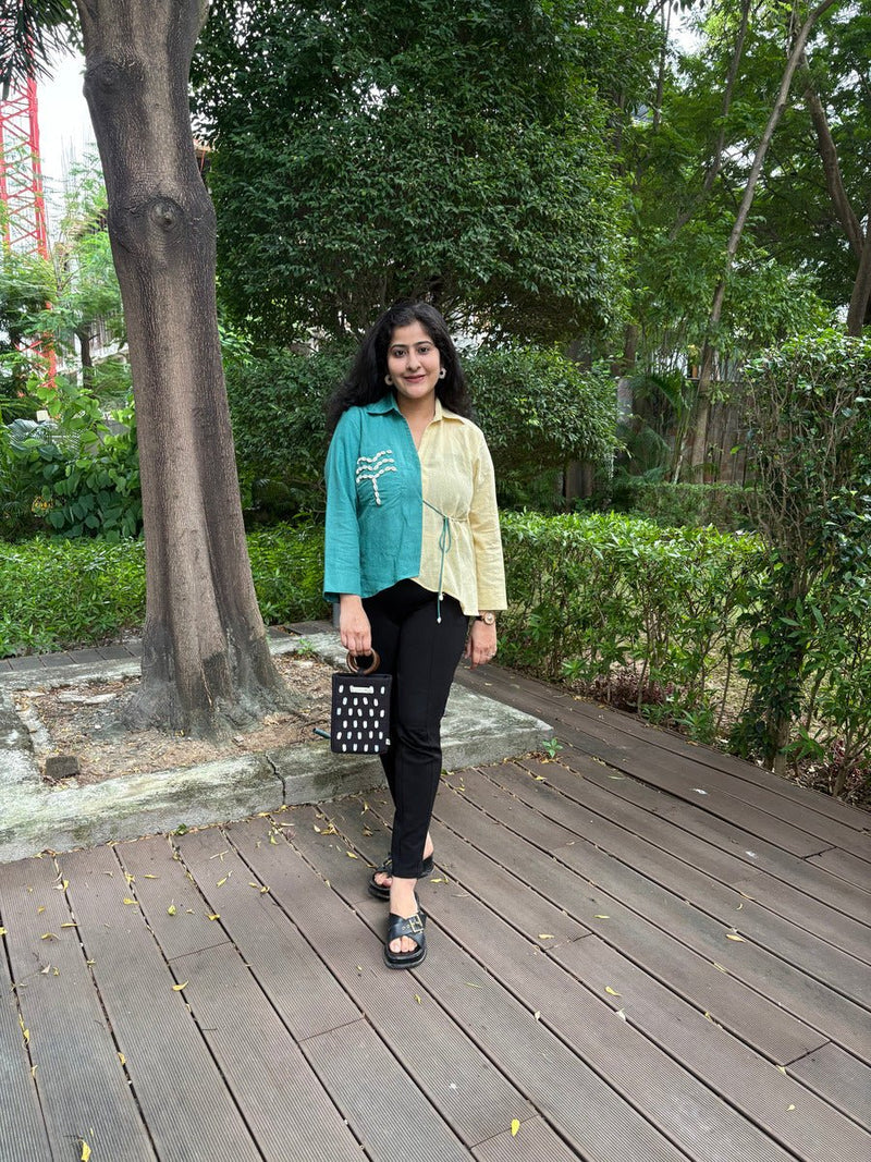 Palm Half & Hue Top