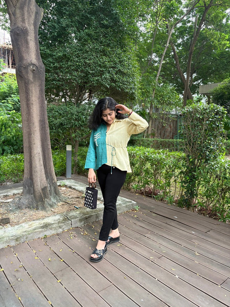 Palm Half & Hue Top