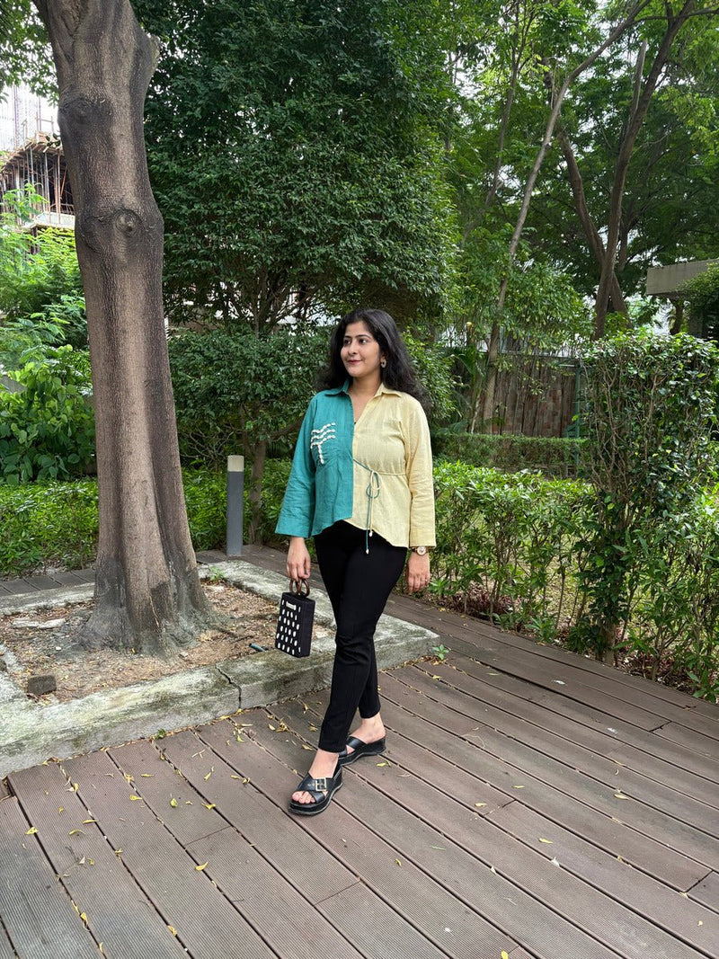 Palm Half & Hue Top