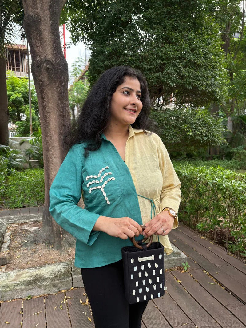 Palm Half & Hue Top