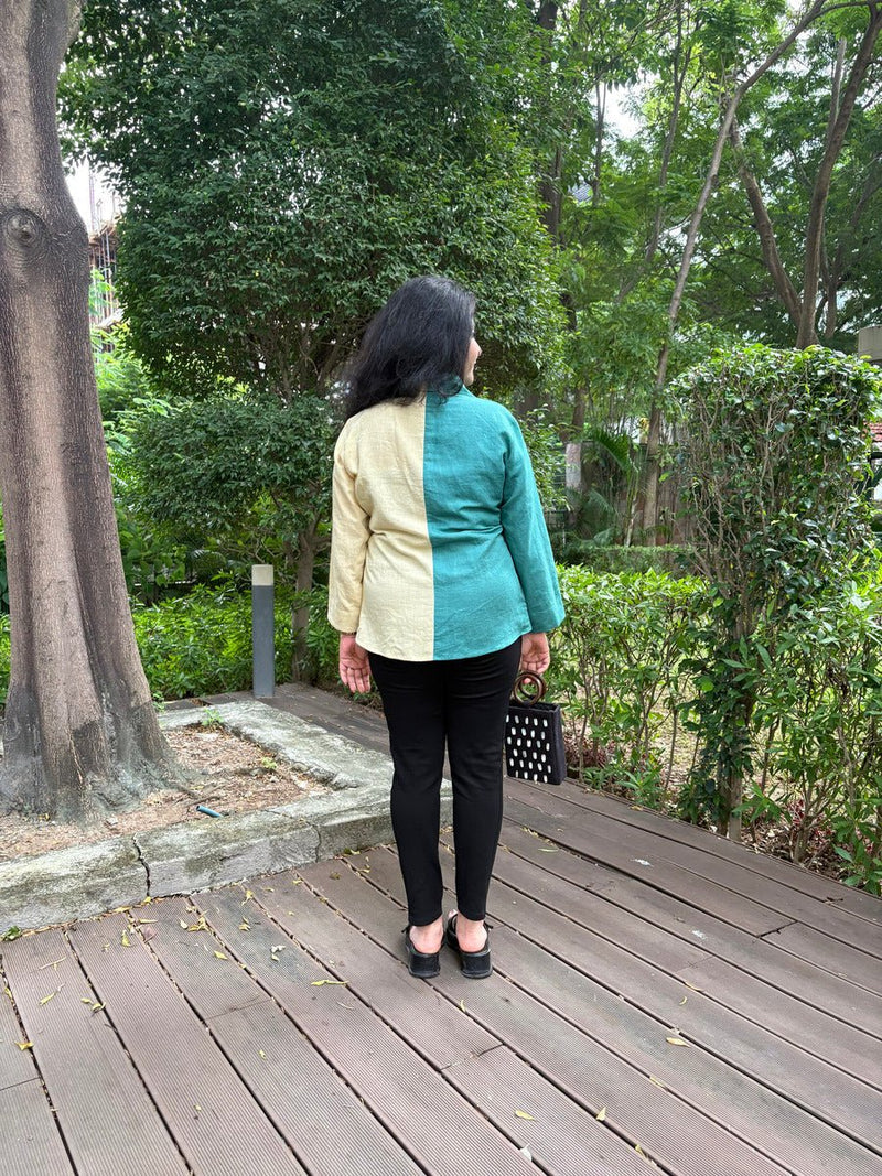 Palm Half & Hue Top