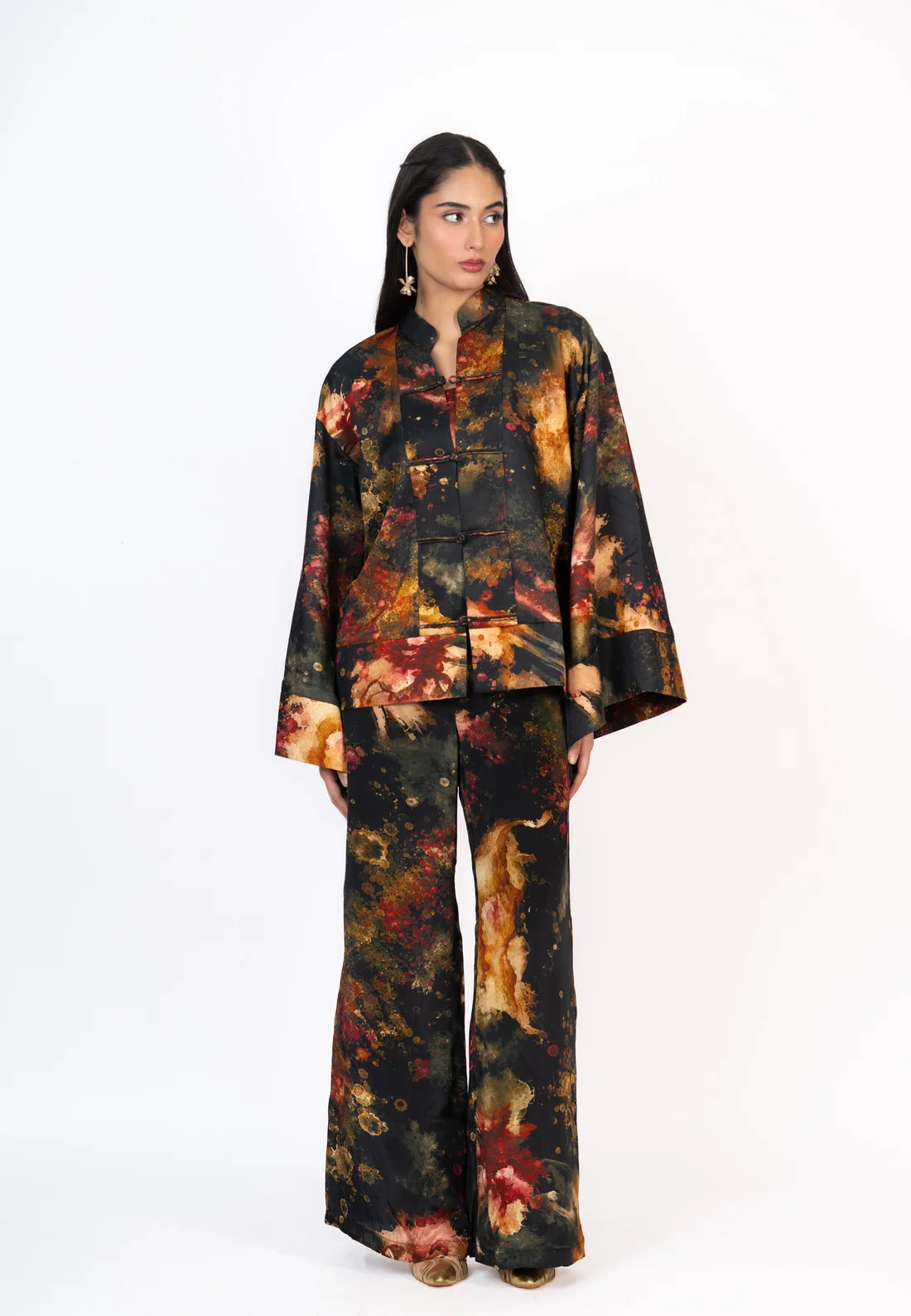 Pataka Mandarin Collar Set