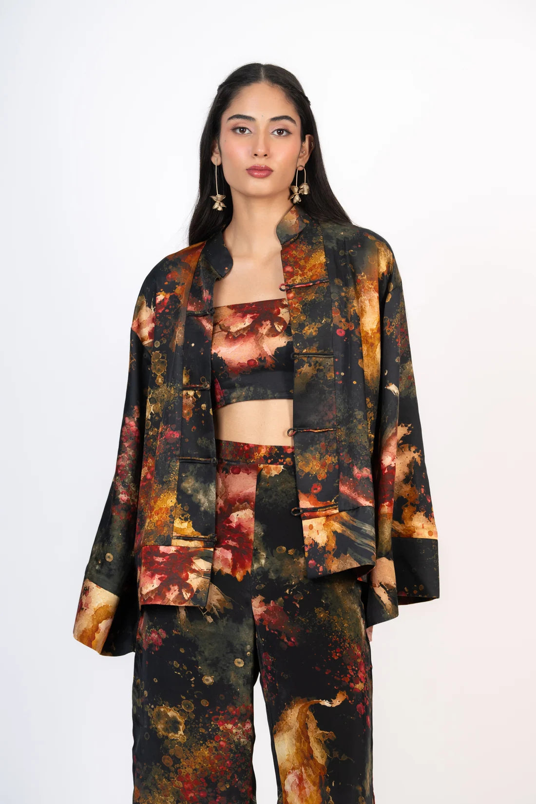 Pataka Mandarin Collar Set