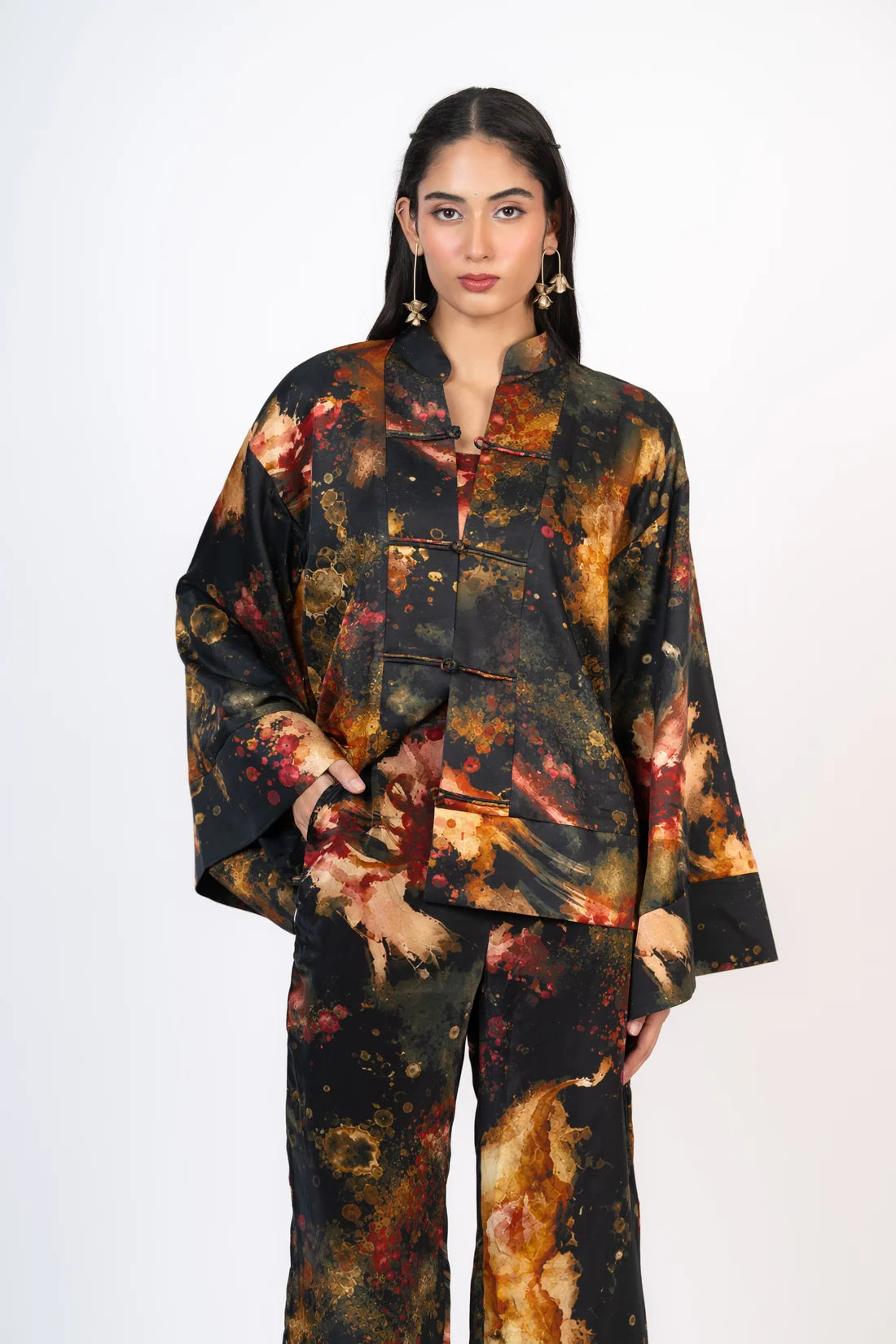 Pataka Mandarin Collar Set