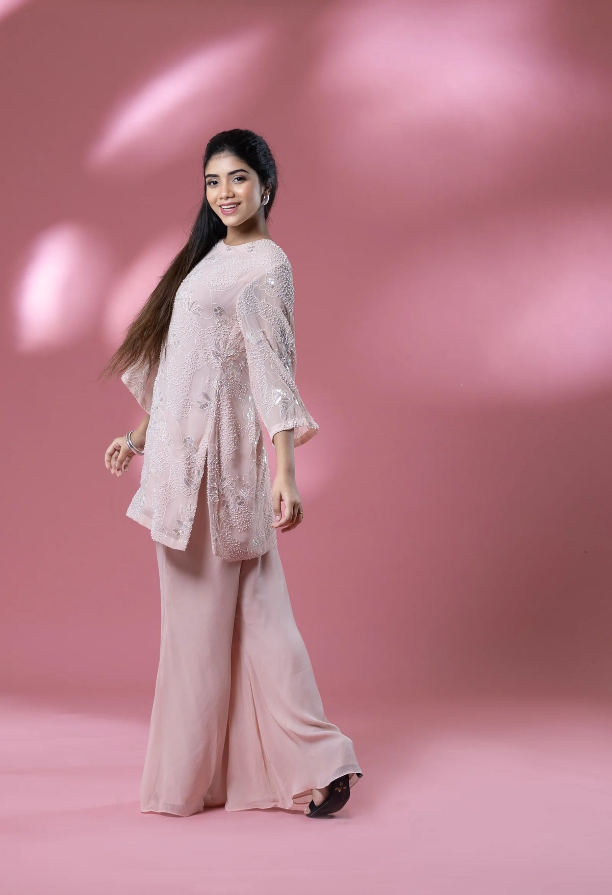 Pink Embroided Co-ord