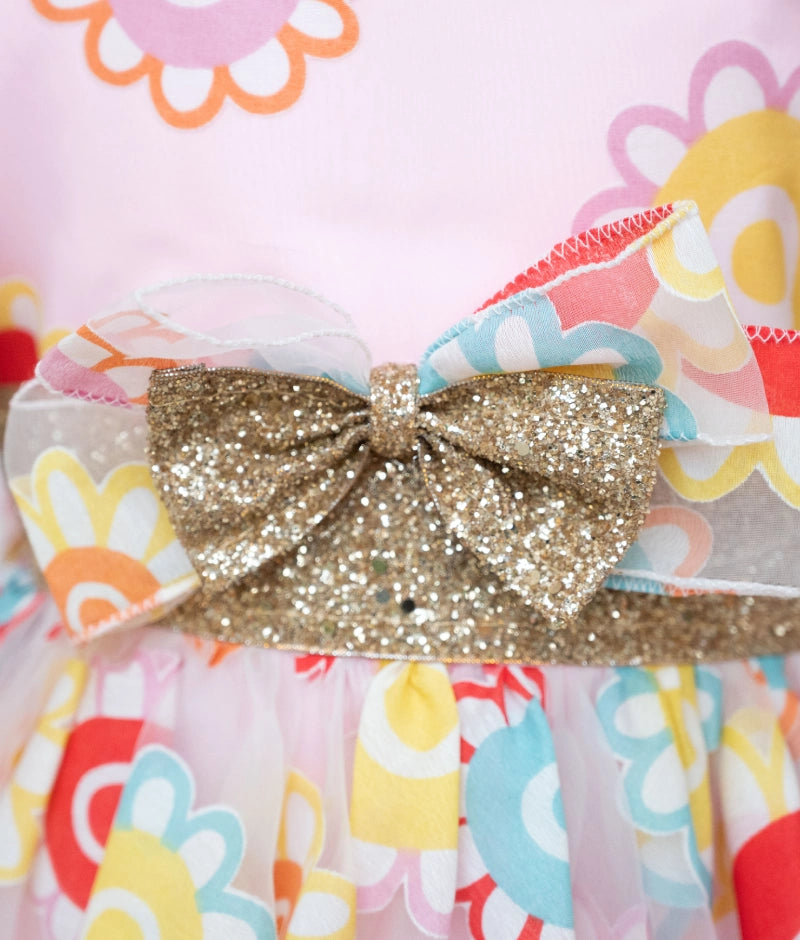 Pink Organza frock