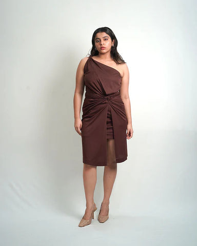 Twist Drape dress