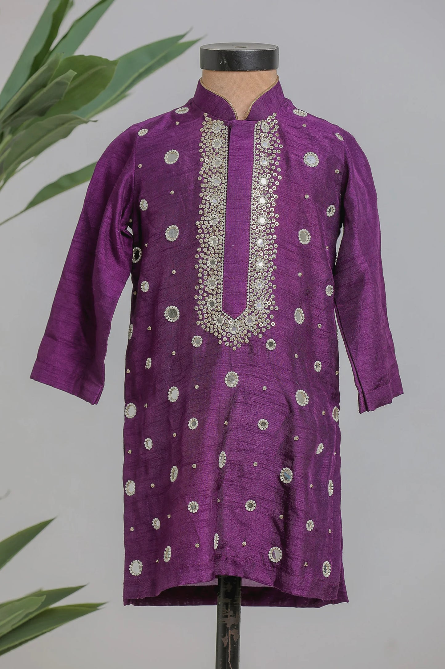 Purple Mirror Kurta