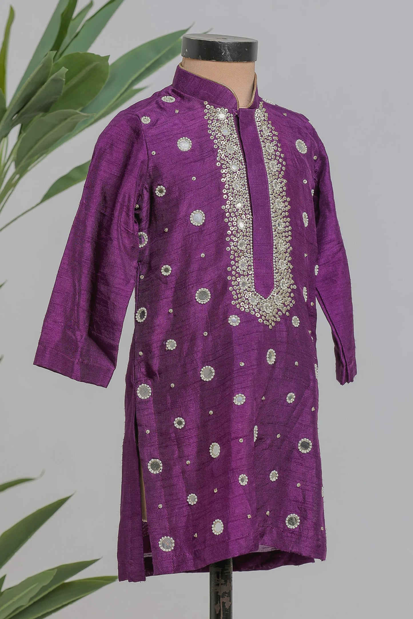 Purple Mirror Kurta