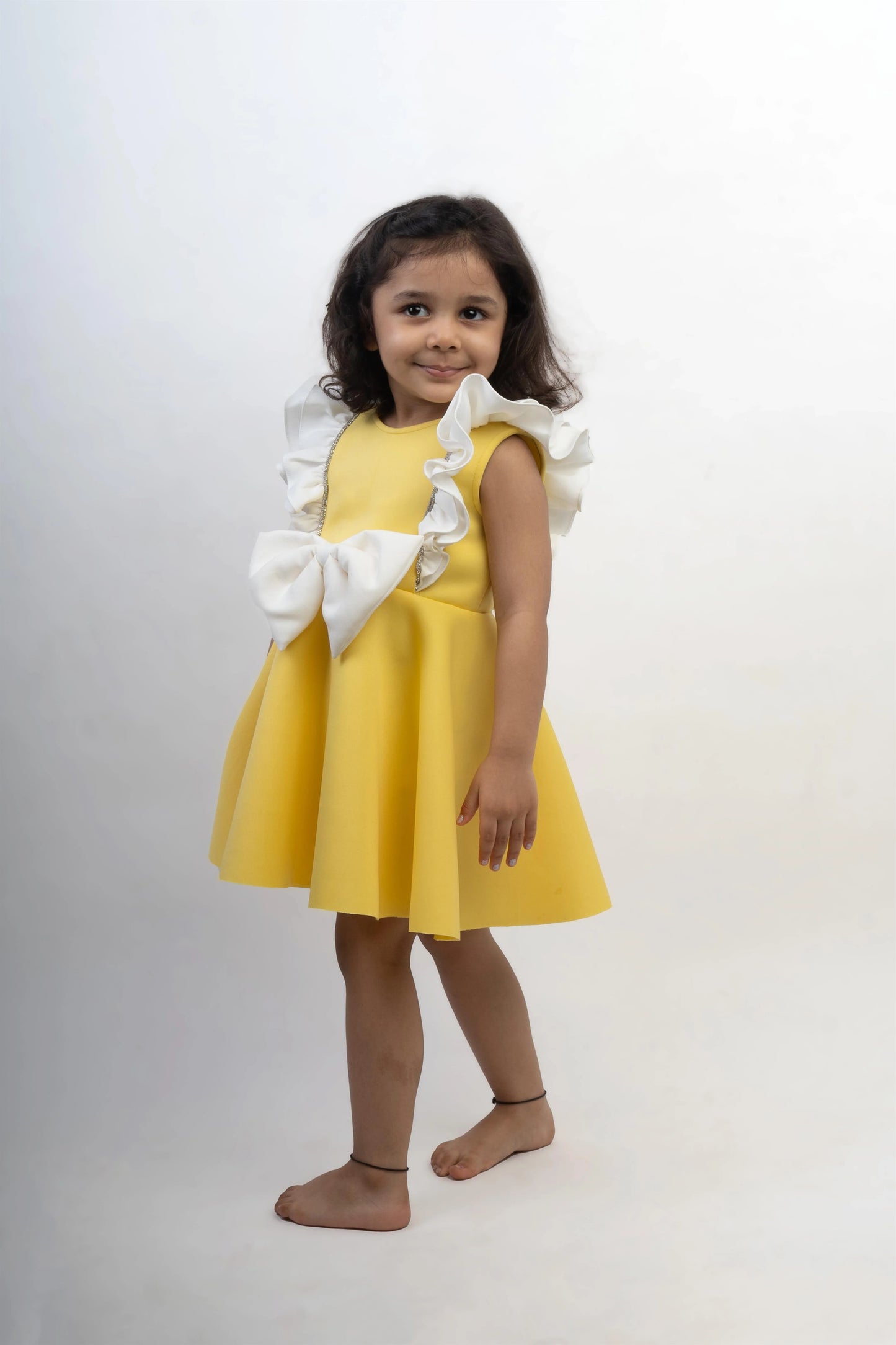 Yellow Stone Bow Dress