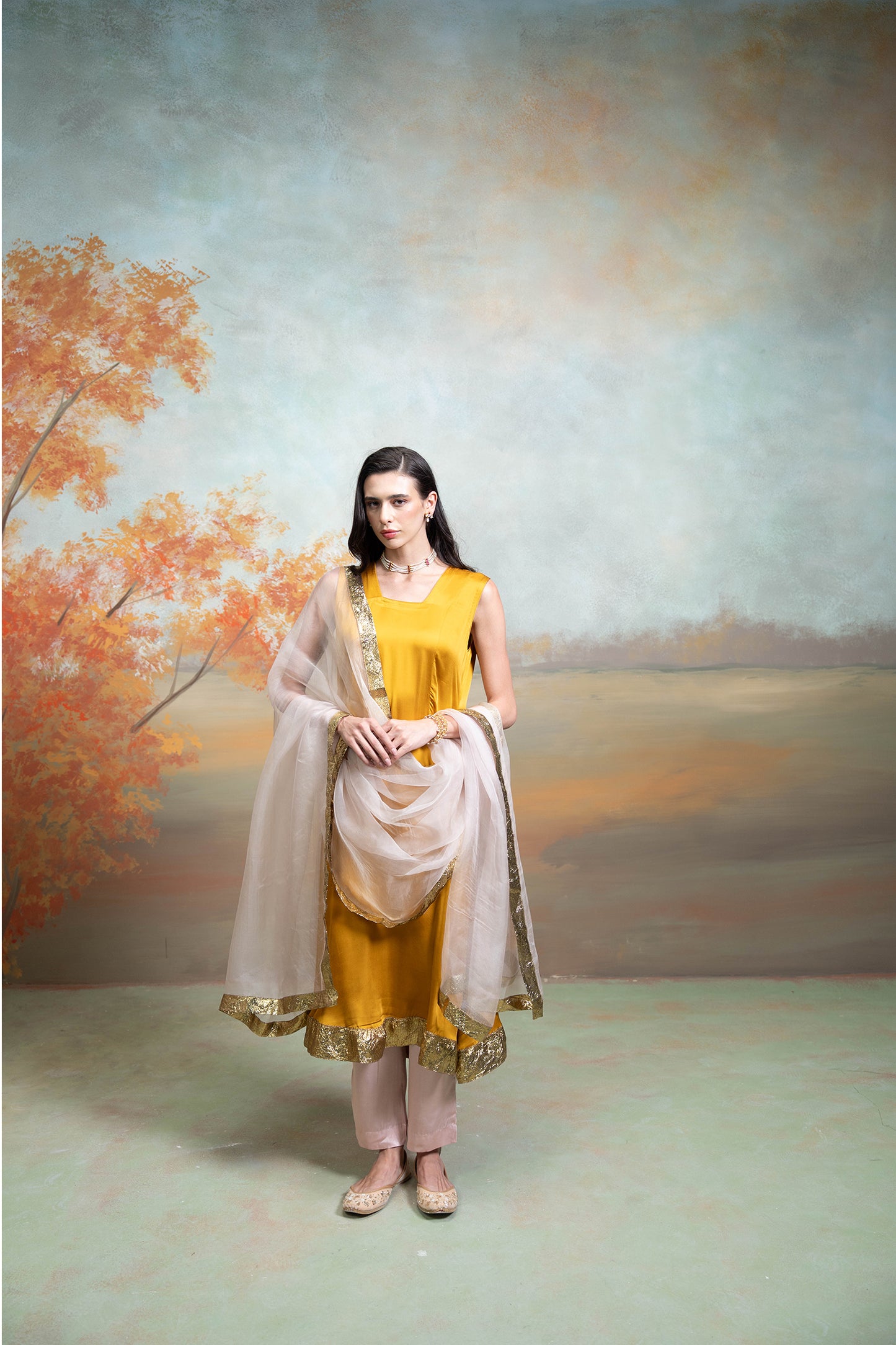 Sunshine Anarkali Set