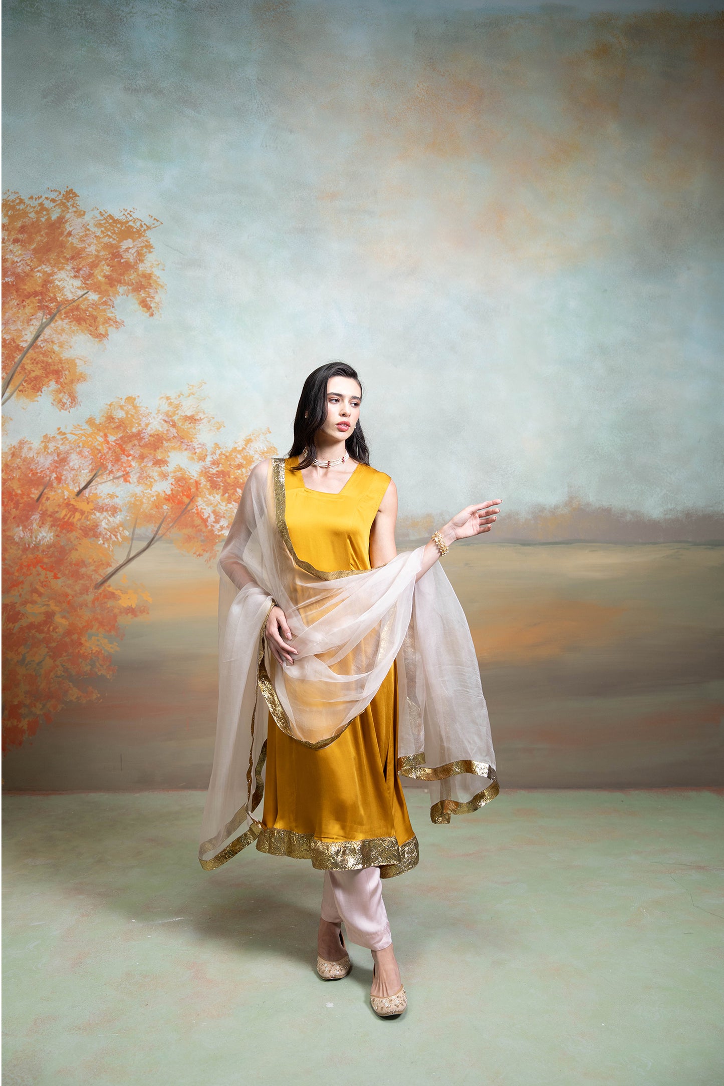 Sunshine Anarkali Set