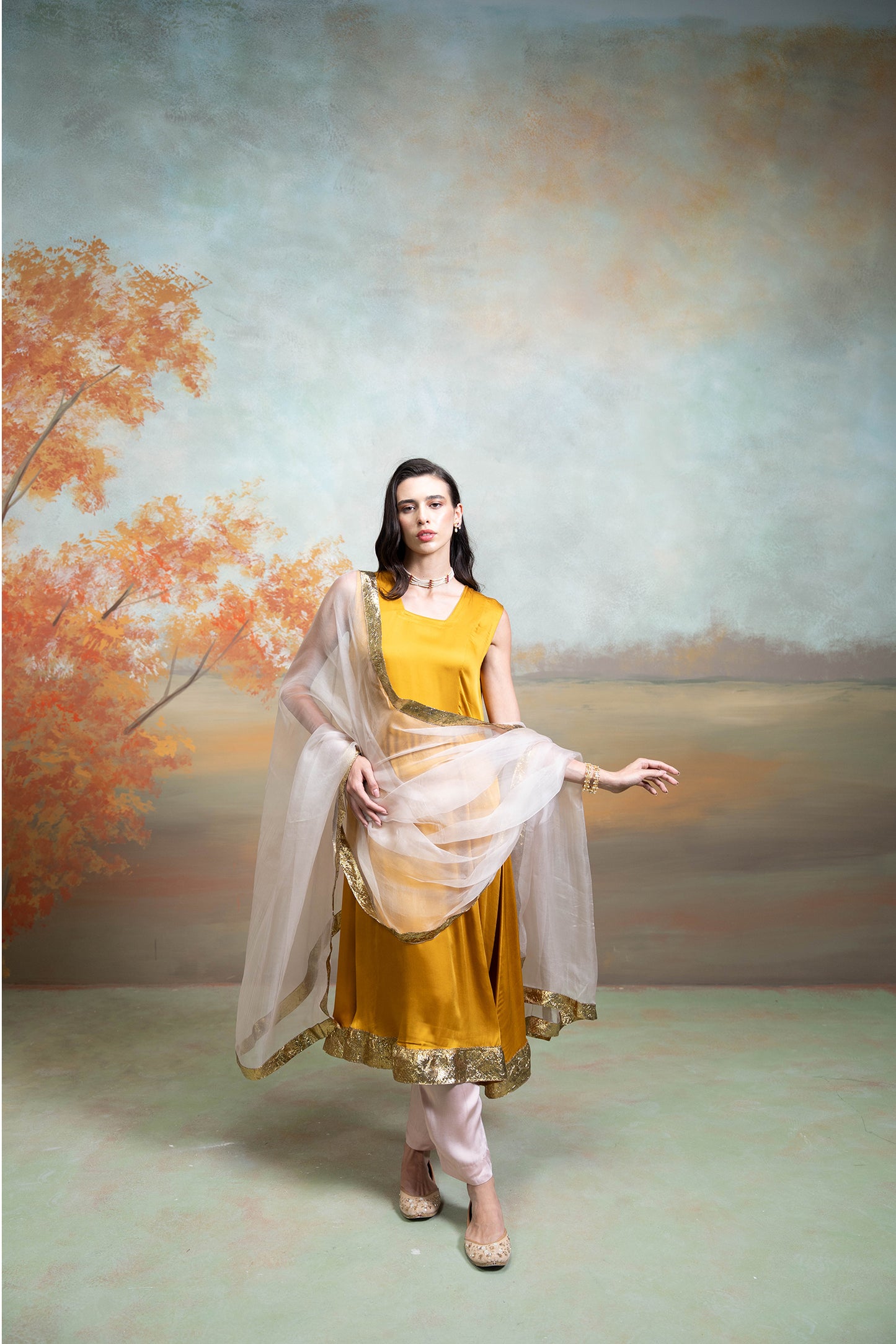 Sunshine Anarkali Set