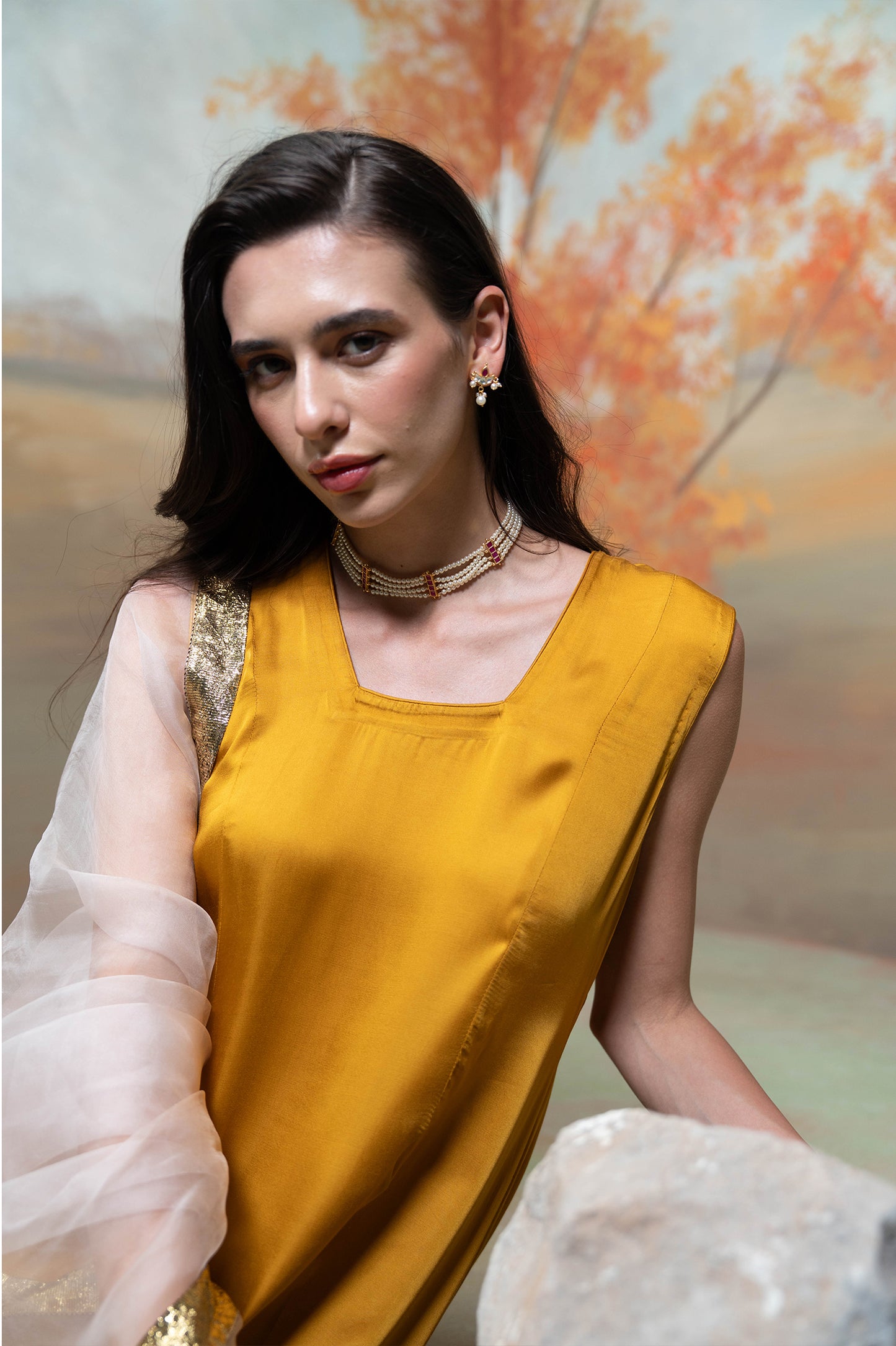 Sunshine Anarkali Set