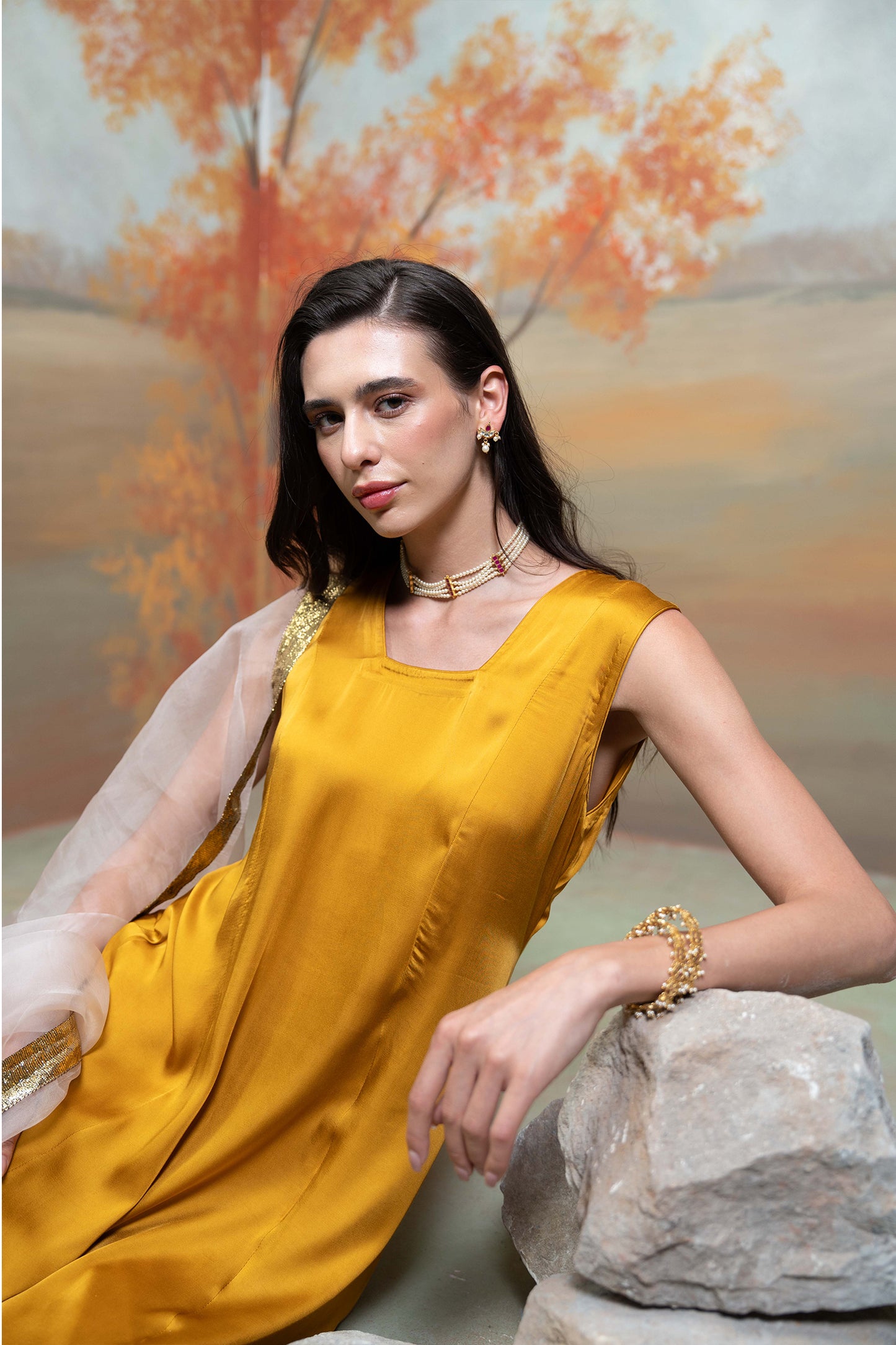 Sunshine Anarkali Set