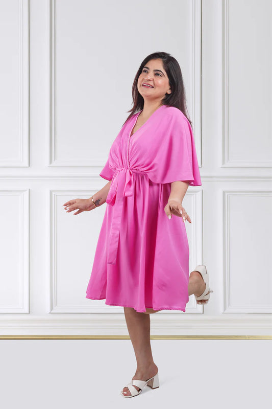 Rose Kimono Wrap Dress