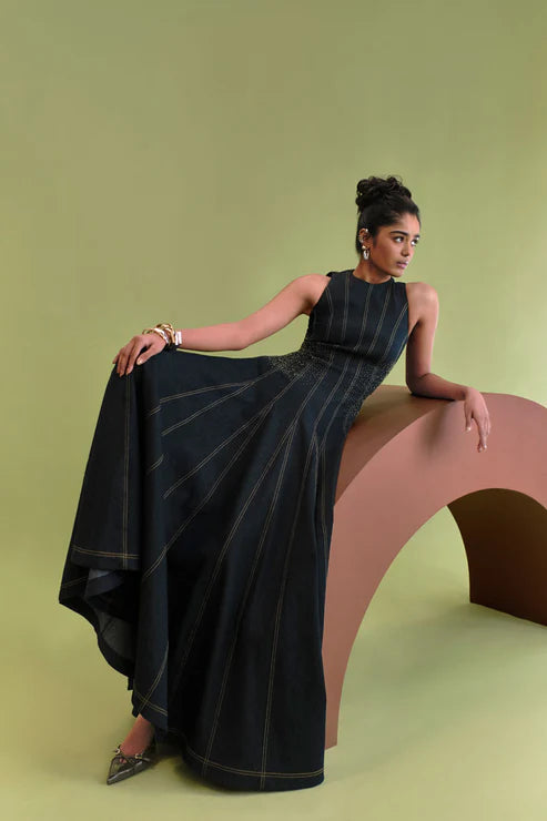 West Denim Long Dress