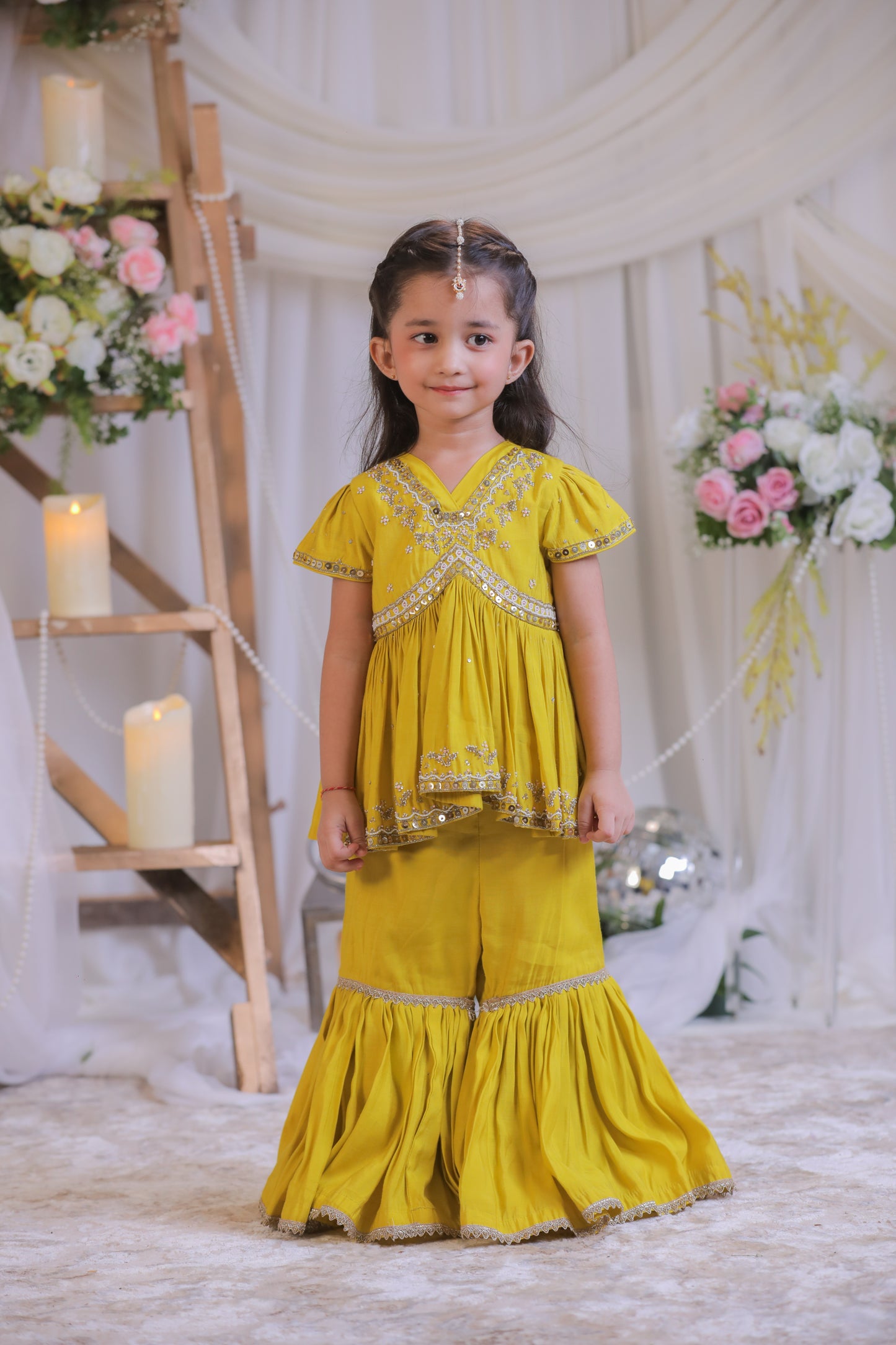 Hand Sequinced Embroidered Sharara
