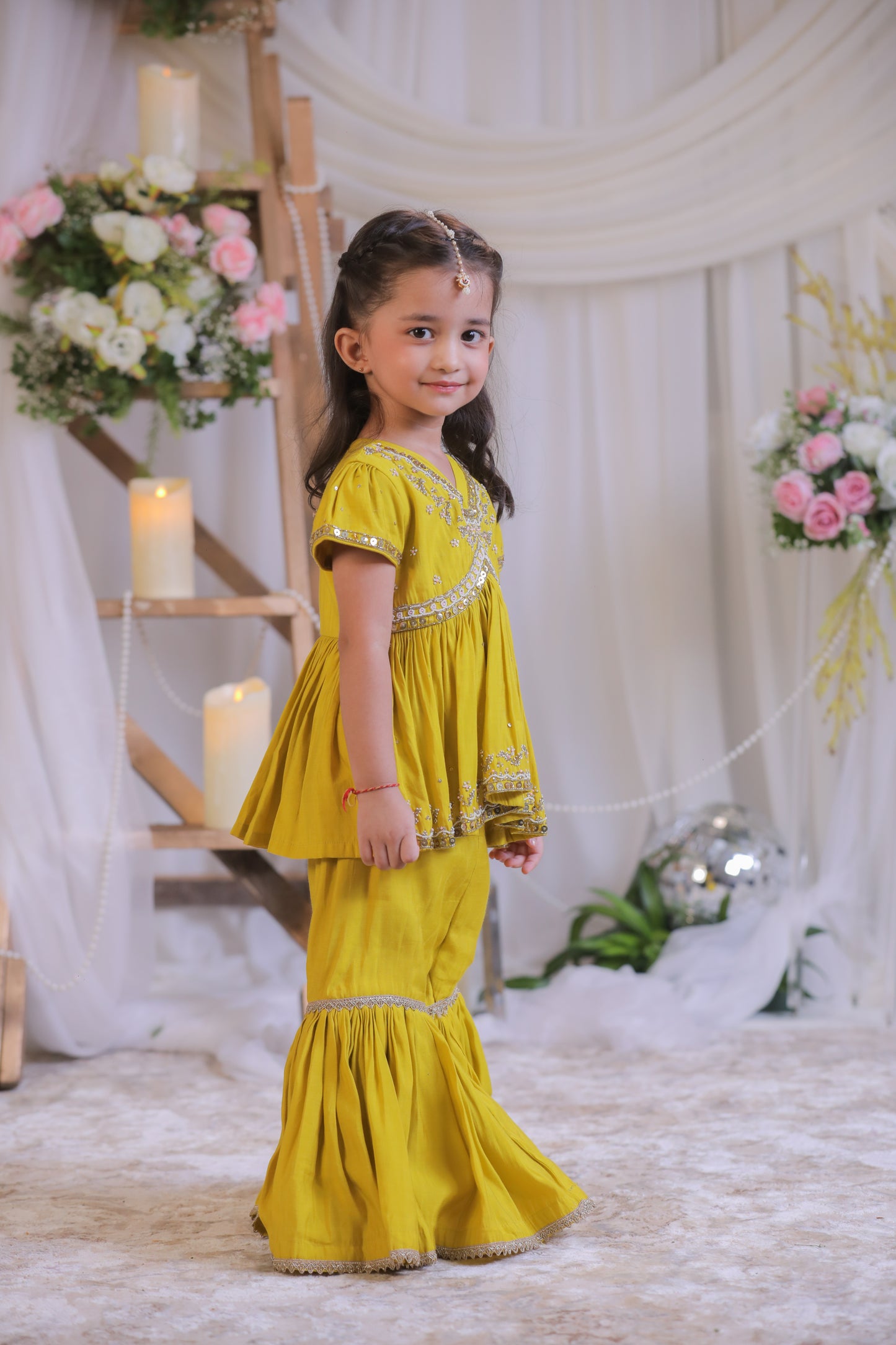 Hand Sequinced Embroidered Sharara