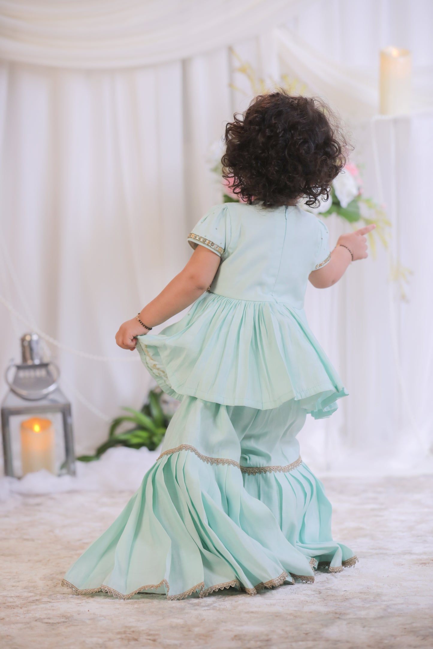 Hand Sequinced Embroidered Sharara