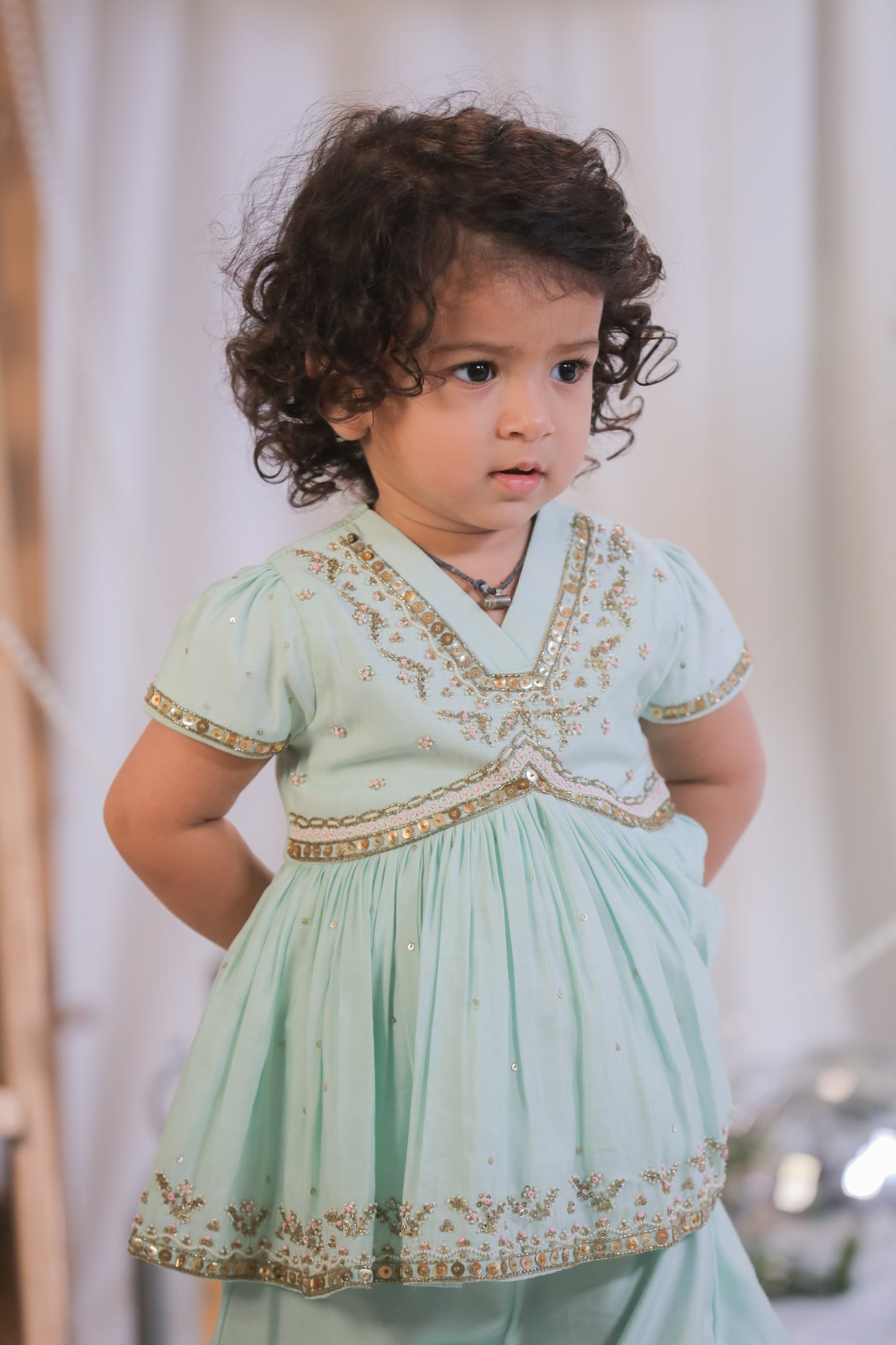 Hand Sequinced Embroidered Sharara