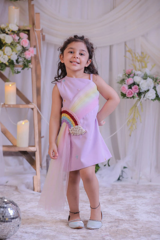 Rainbow Emb Dress